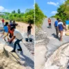 Jaga Akses Masyarakat, Kecamatan Pulau Lakor Perbaiki Jalan Sera – Werwawan